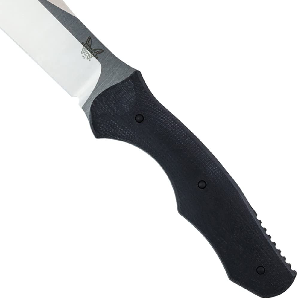 Benchmade Contego Couteau à Lame Fixe Mixte Adulte, Gris/Noir, 126 mm
