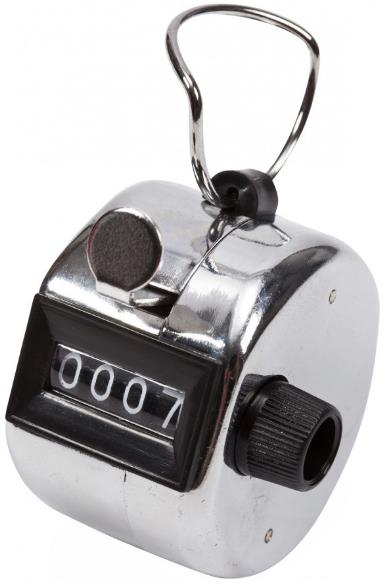 Compteur à main métallique