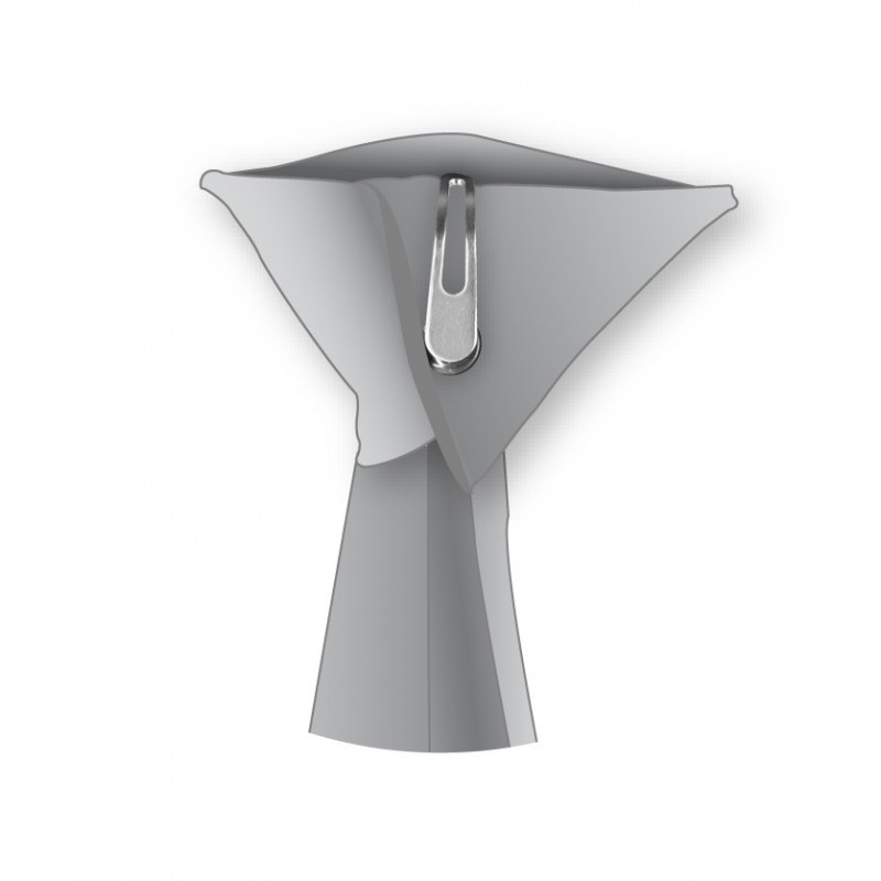 Cravate à clip uni bleu marine