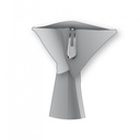 Cravate à clip uni bleu marine