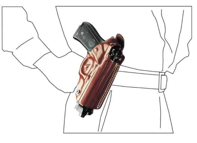 Holster d'épaule cuir pour Glock 17/22/19/23