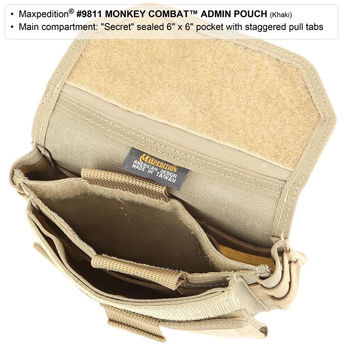 Monkey Combat Admin Pouch Black