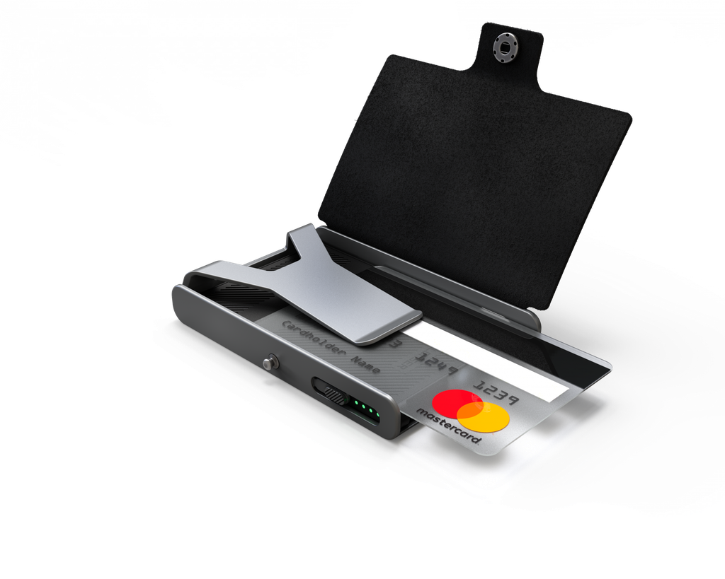 Porte-cartes avec Led, rechargeable