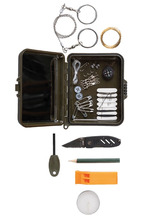 Kit de survie avec boite étanche
