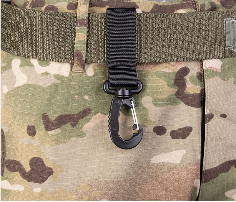 Mousqueton noir 70 mm MilTec