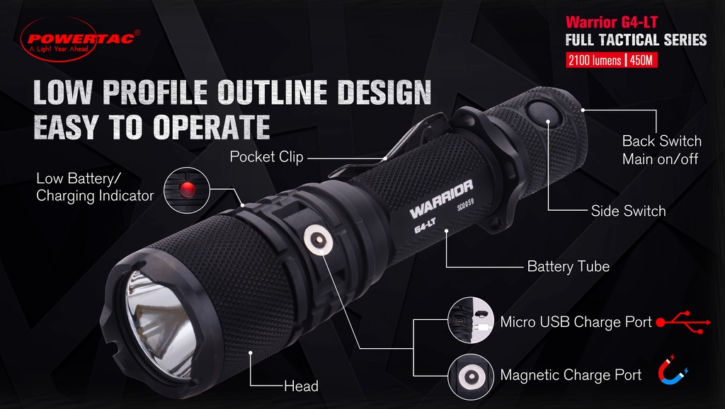 Lampe Power Tac Warrior-G4LT