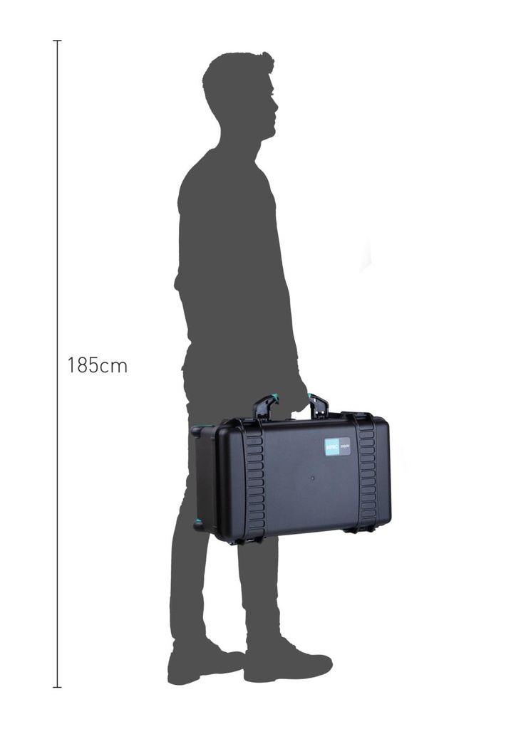 Valise HPRC 2550 avec Roue Noir