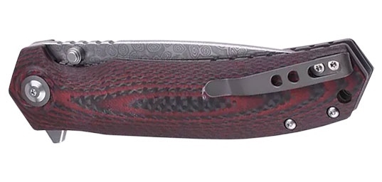 Couteau Charkos damas 67 G10/Carbone