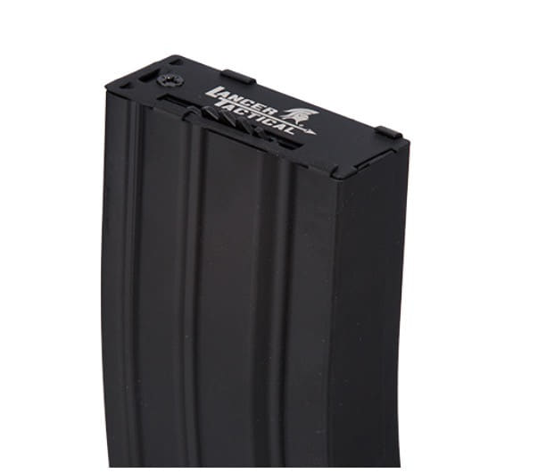 Chargeur Airsoft Hi-cap metal 300 billes Noir