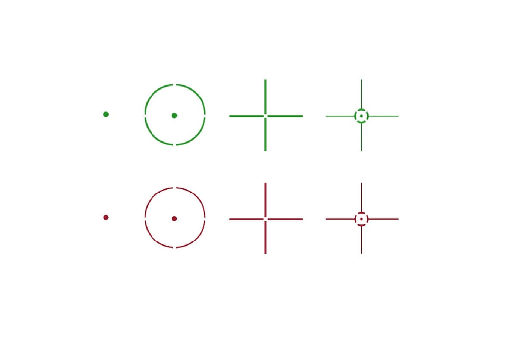 Point Rouge Métal Reflex 4 réticules