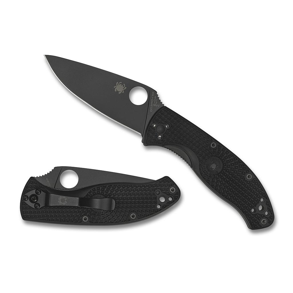 Couteau Spyderco Tenacious Lightweight Black Blade