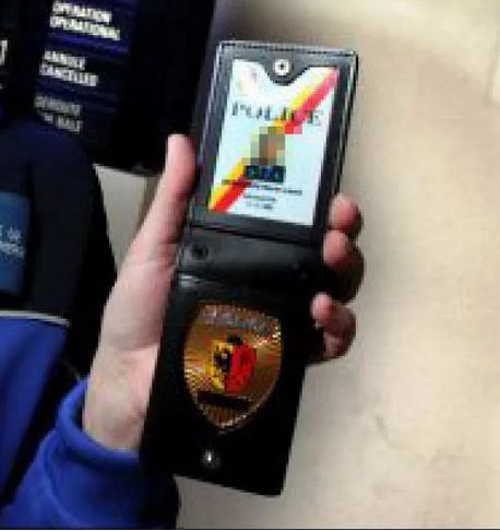 Porte badge carte Pression Police Geneve