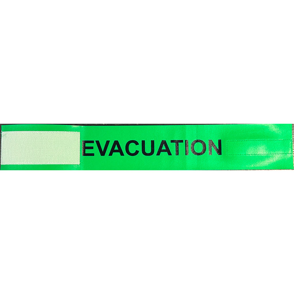 Brassard Vert Evacuation