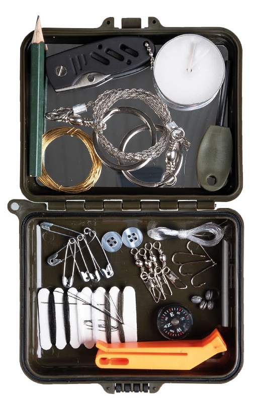 Kit de survie avec boite etanche Mil-Tec