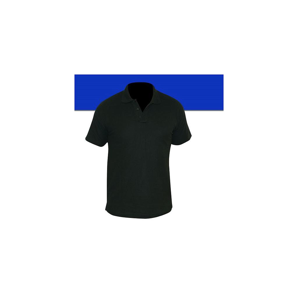 Polo Noir Manches Courtes