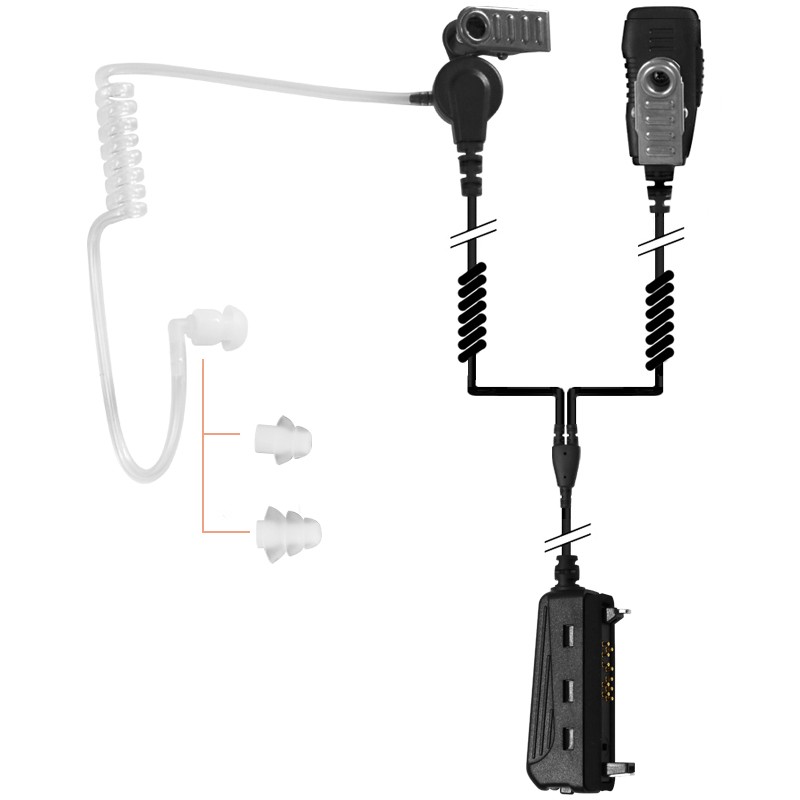 Oreillette FBI  Polycom G2 - 2 fils