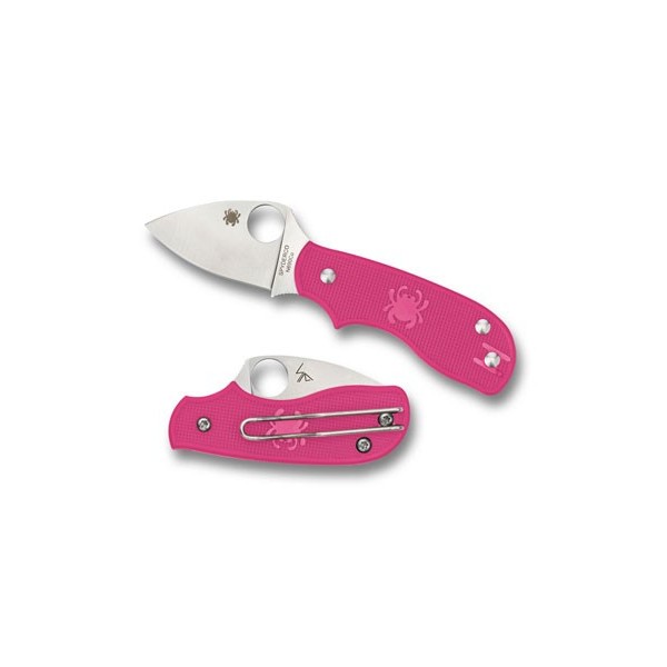 Couteau Spyderco Squeak Sipit Rose lame lisse