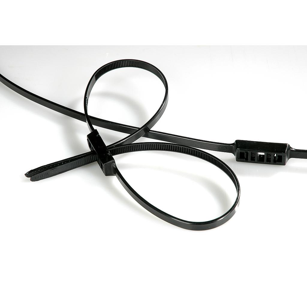 Menottes plastiques Noires Jetables