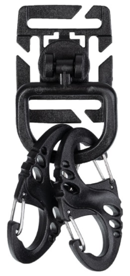 Set de mousquetons tactiques noirs Mil-Tec