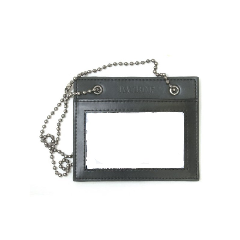 Porte carte horizontal en cuir