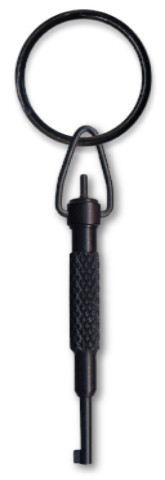 Cle Menotte ZT11S Short Aluminum Swivel Key – Black