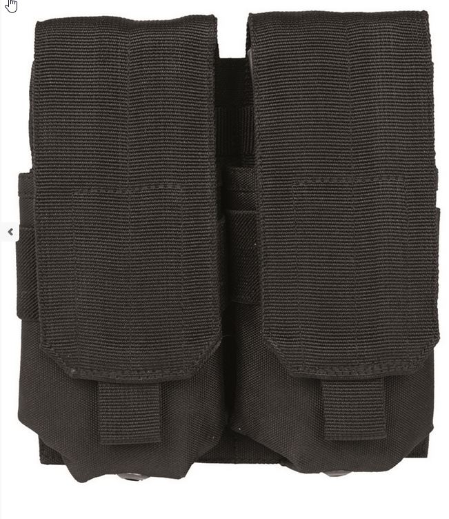 Porte chargeur M4/M16 double noir Mil-Tec