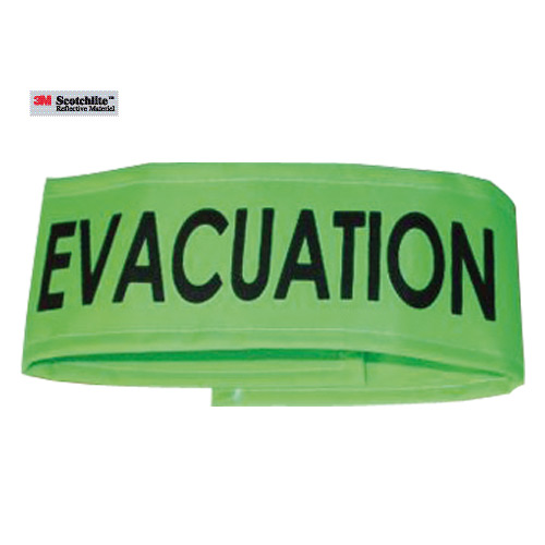 Brassard Vert Evacuation grand modele