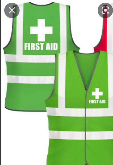 Chasuble vert First Aid