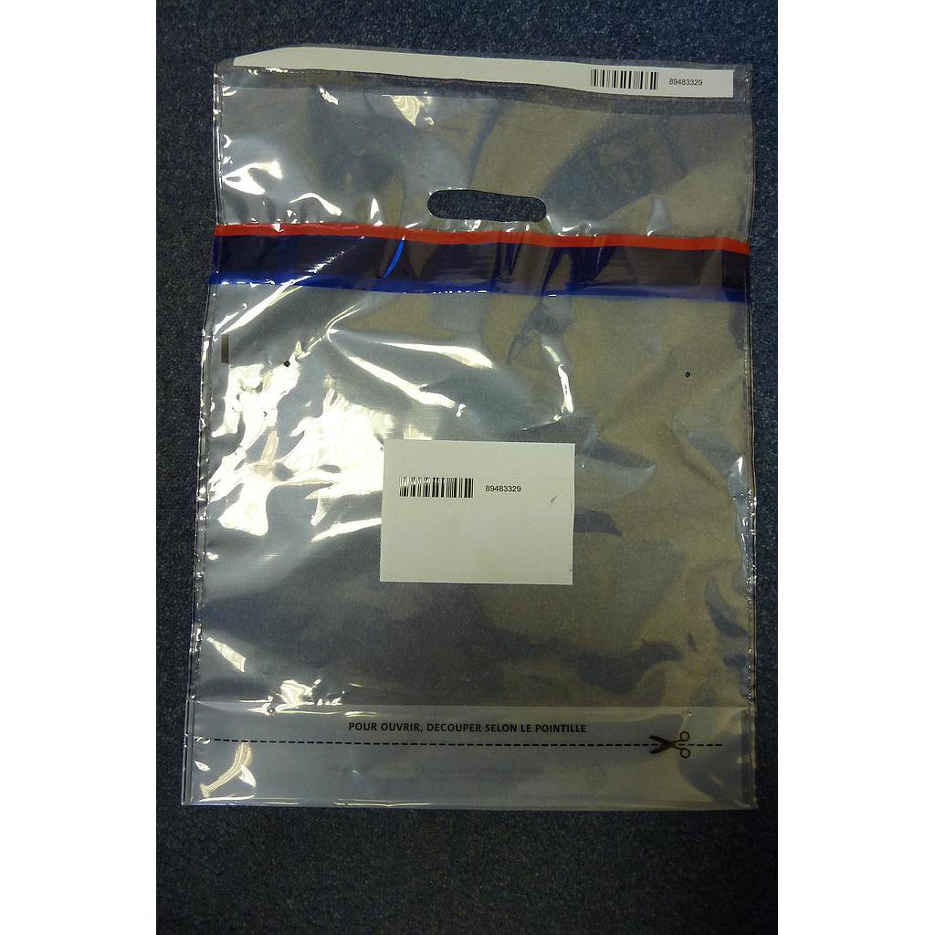 Sac transparent sécurisé 39.5*53.5 cm