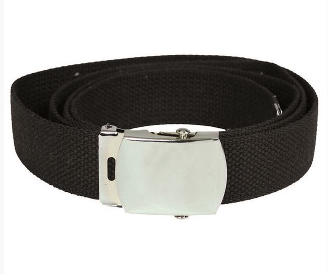 Ceinture MilTec simple en toile noire