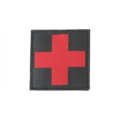 Patch Red Cross Noir