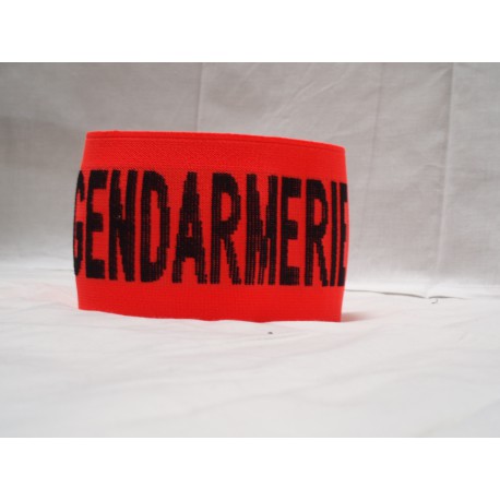Brassard orange elastique Gendarmerie