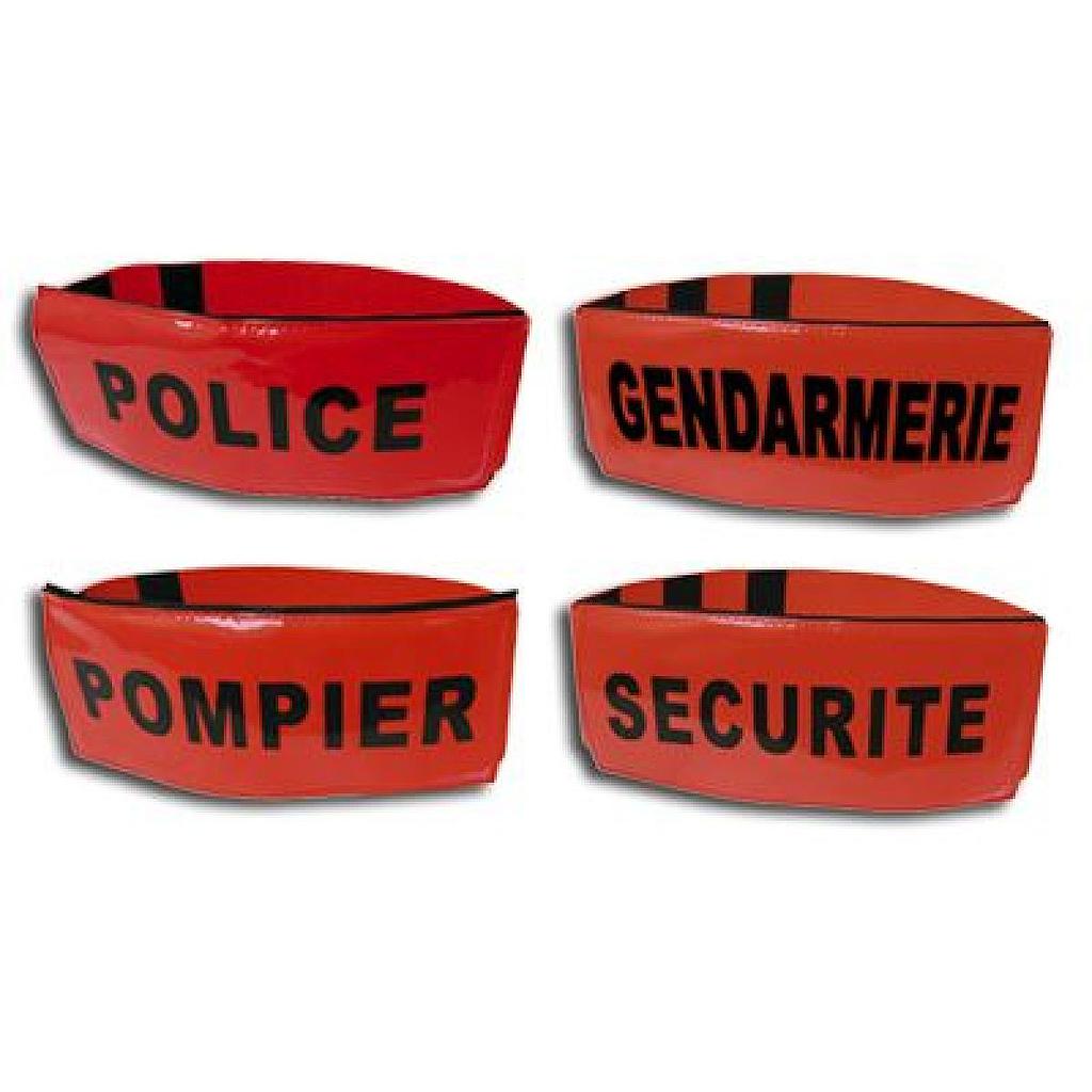 Brassard fluorescent et rétro-réfléchissant Douane