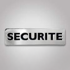 Badge Securite aimante pour costume