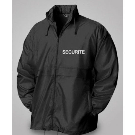 Coupe-vent/pluie Securite noir