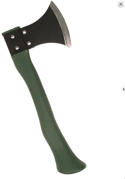 Hachette de Survie manche en plastique Vert Mil-Tec