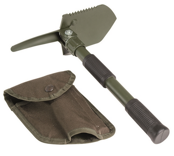 Pelle pliable avec étui (Vert)