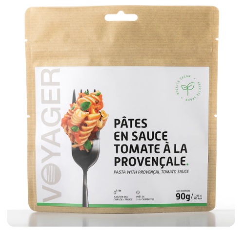Pâtes en sauce tomate à la Provençale lyophilisé - 90g - 330 kcal