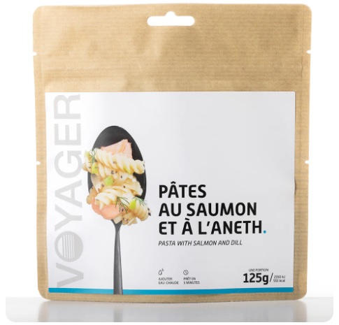 Pates au saumon et a l'aneth lyophilise - 125g - 551 kcal