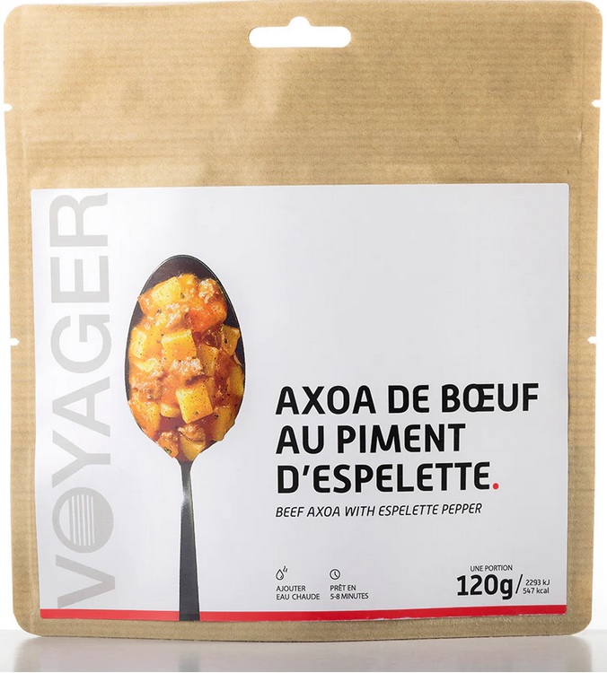 Voyager - Axoa de bœuf au piment d'Espelette lyophilise - 120g - 547 kcal