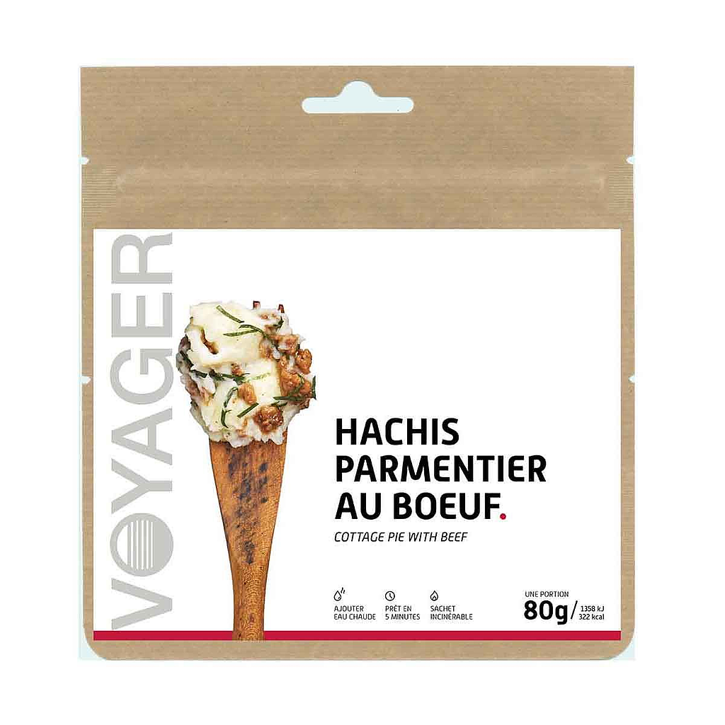 Hachis parmentier au boeuf lyophilise - 80g - 337 kcal
