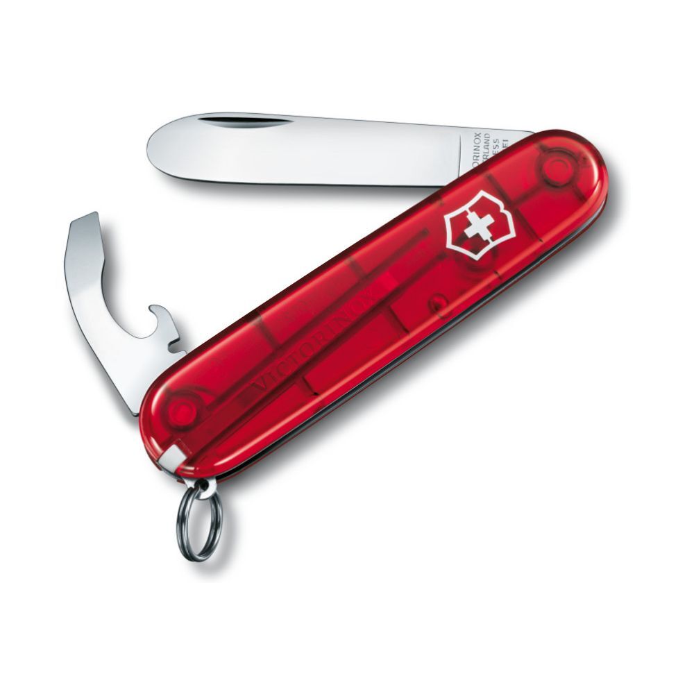 My first Victorinox rouge translucide - couteau suisse enfant