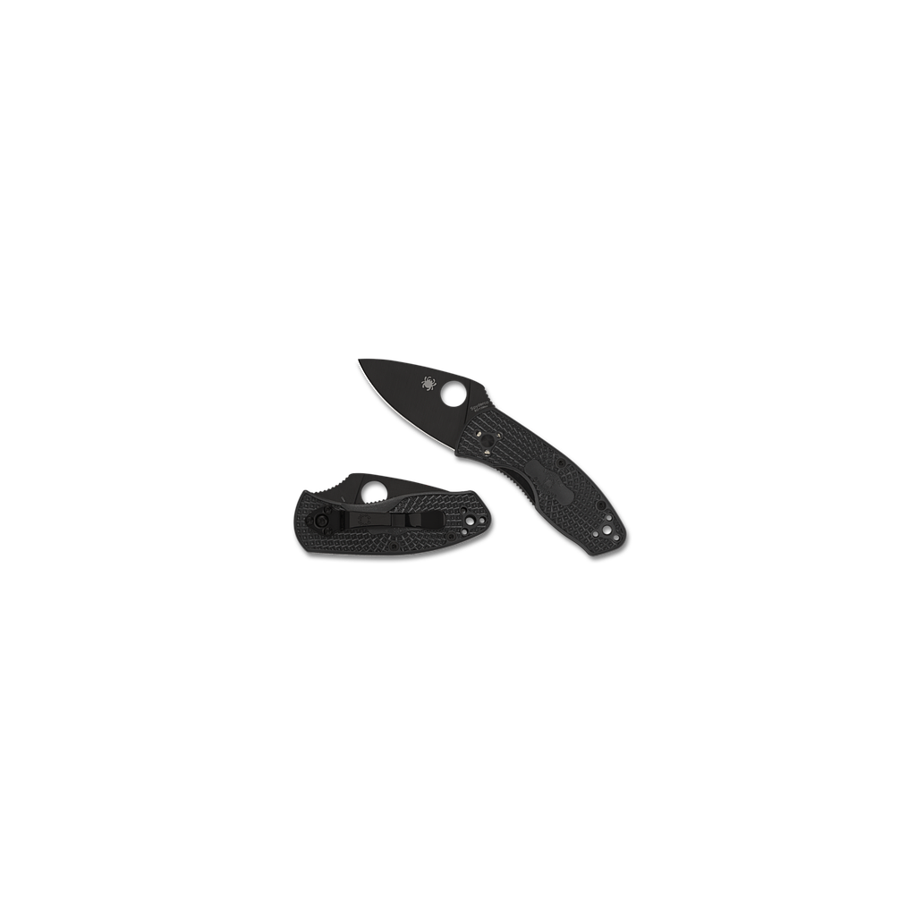 Couteau Spyderco Ambitious Lightweight Black Blade