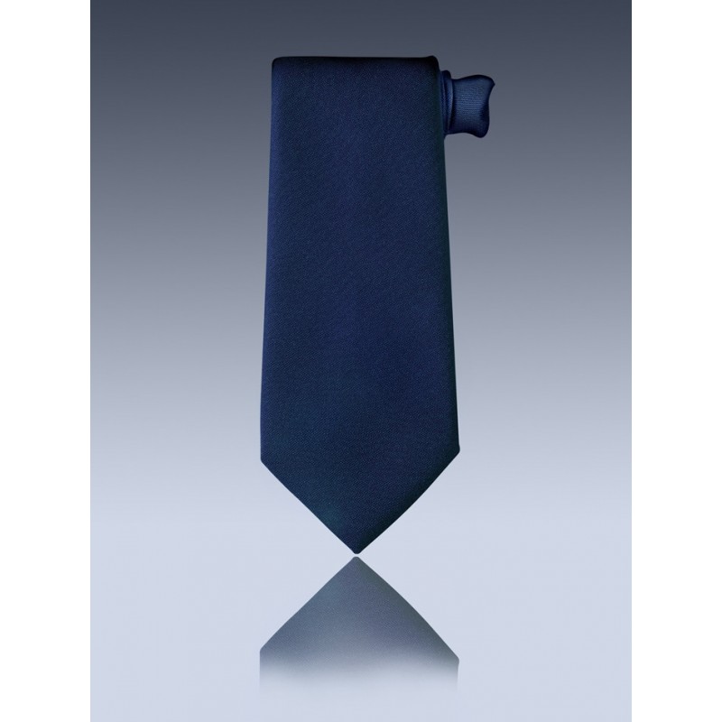 Cravate à clip bleu marine
