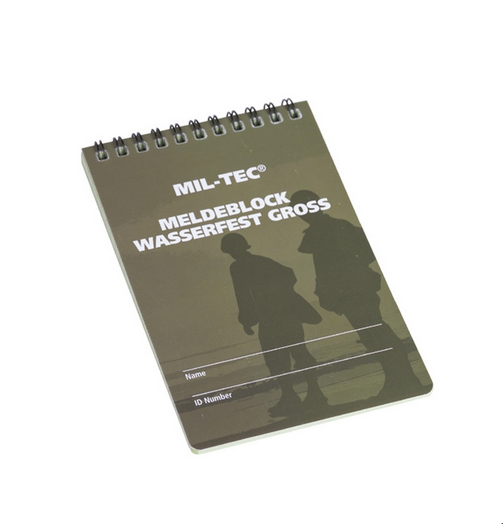 Carnet WaterProof MilTec