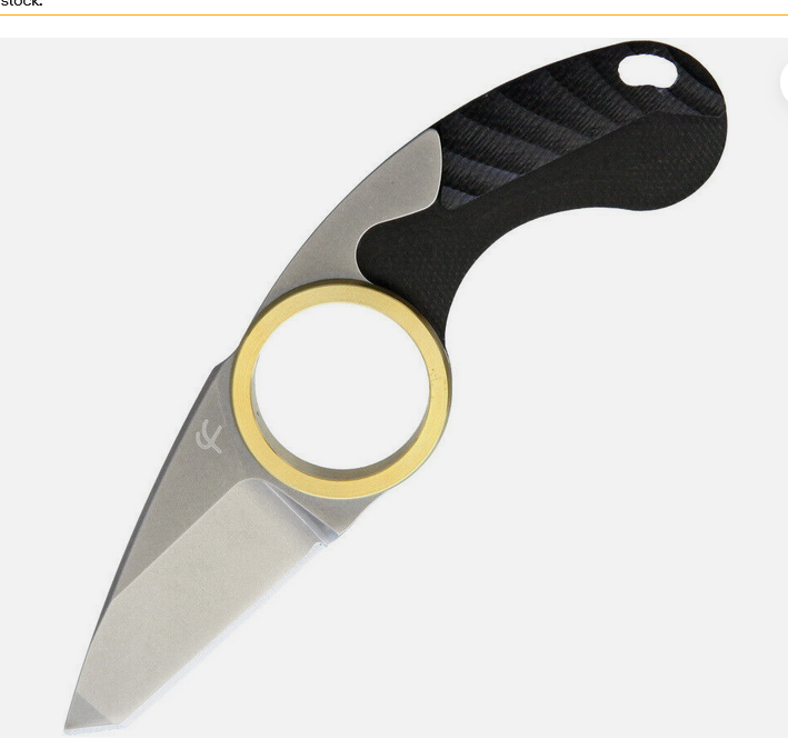 Couteau New Griffe Tanto pliante Titane Fred Perrin