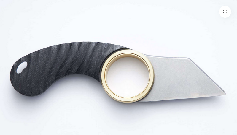 Couteau New Griffe Shark pliante Titane Fred Perrin