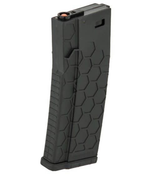 Lancer Tactical - Chargeur Airsoft AEG Mid-cap 120 coups Hexmag noir