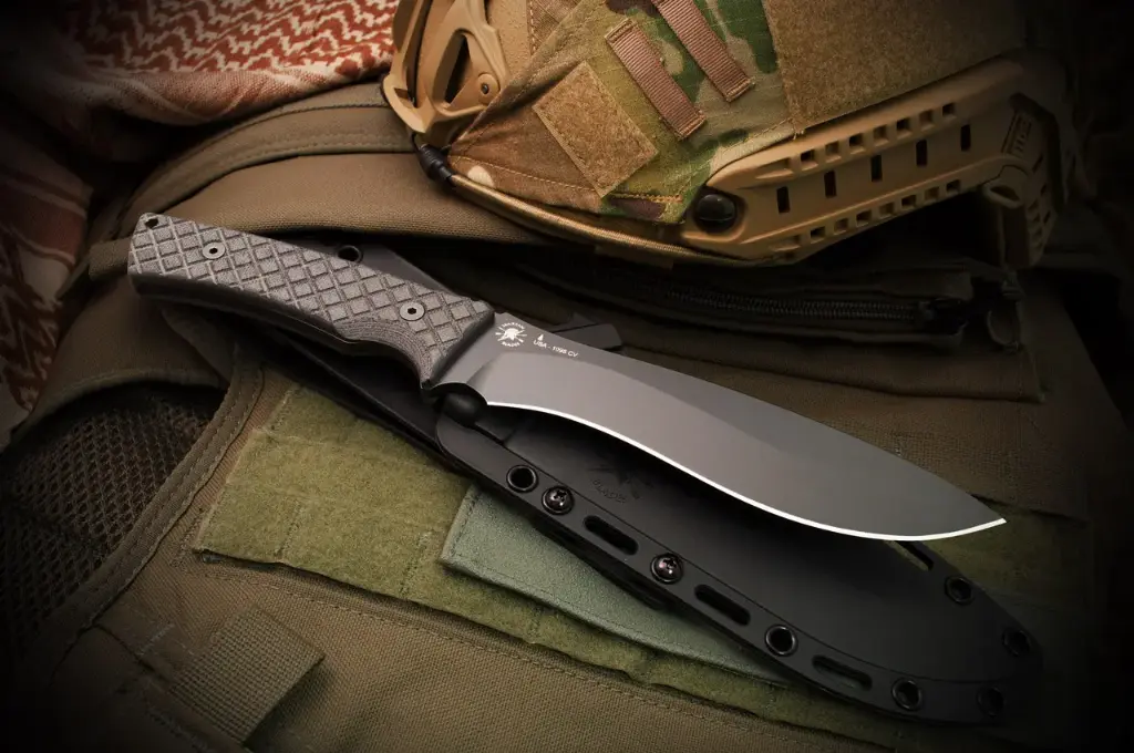 Couteau Spartan MACHAI Manche Micarta Noir