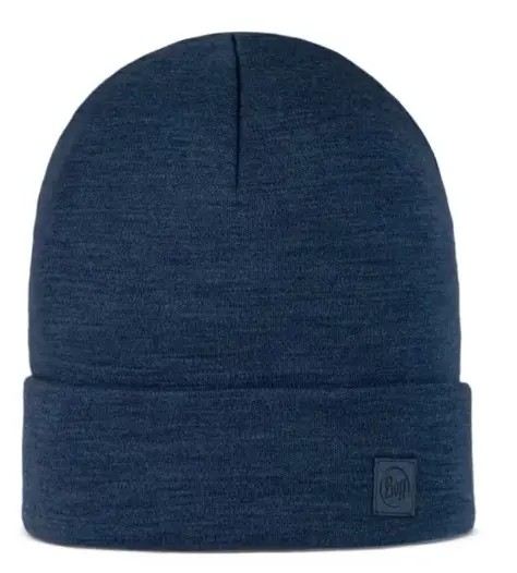 Merino 500g/m² Beanie Solid Night Blue